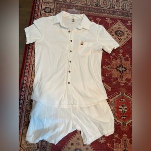 Dandy Del Mar THE TROPEZ TERRY CLOTH- VINTAGE IVORY Cabana Set Sold Out Large